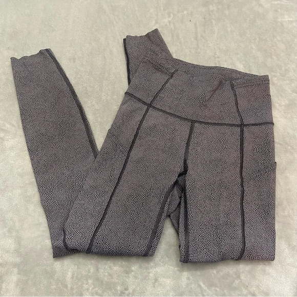 Lululemon Fast & Free 7/8 Tight II *Nulux 25" Dusky Lavender Black 21118 - Picture 8 of 16